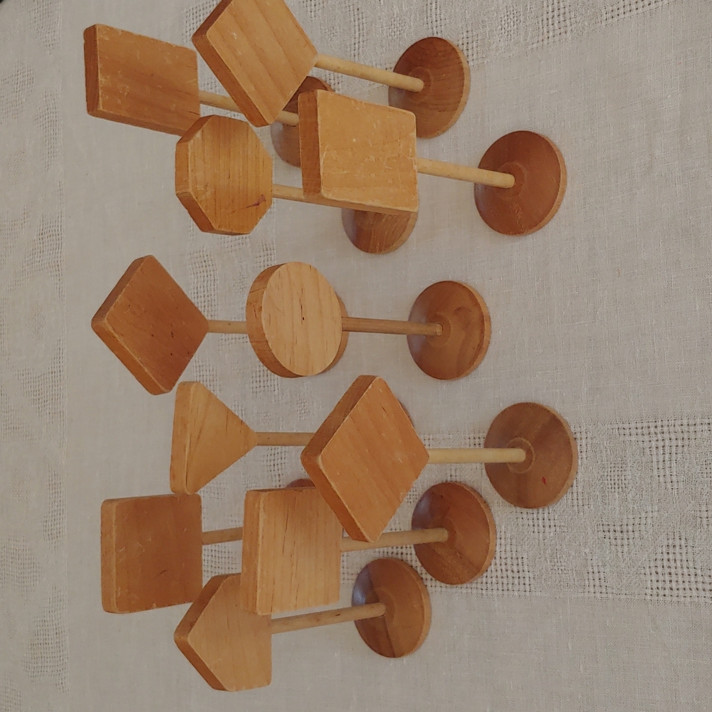 Vintage Wood Toy Road Sign Set - Picture 5 of 13